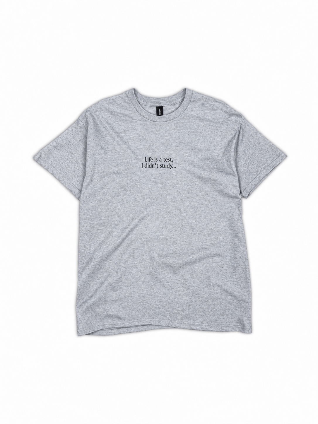La vie est un test, je n'ai pas révisé... - T-shirt brodé