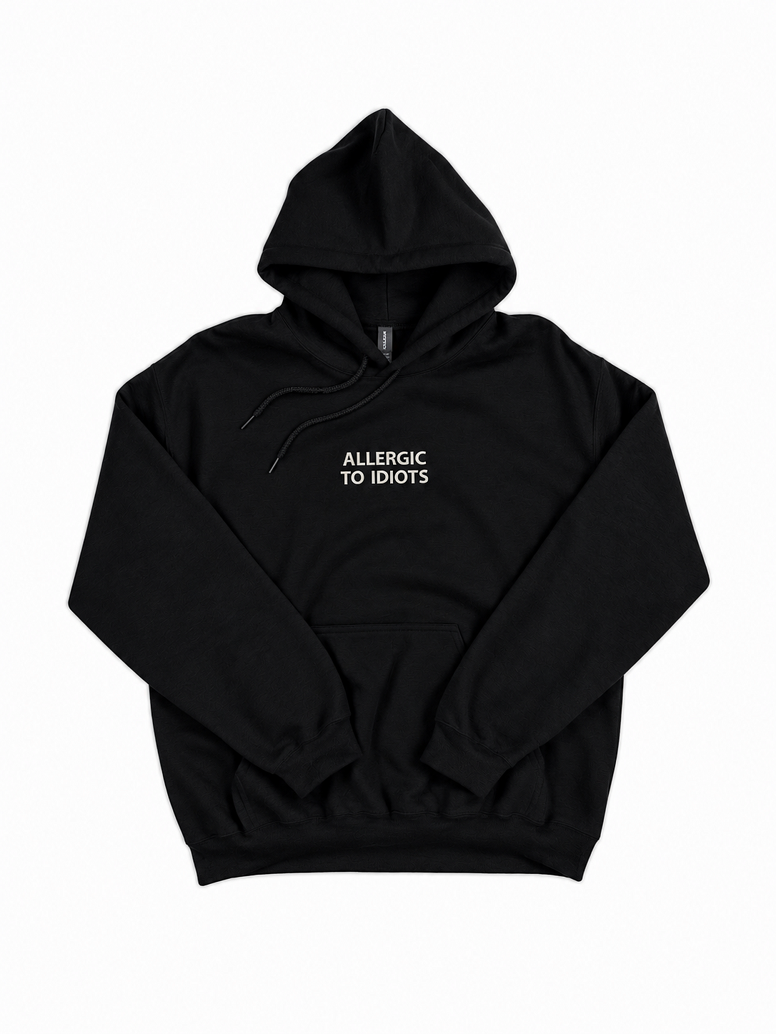 ALLERGIQUE AUX IDIOTS - Sweat à capuche brodé