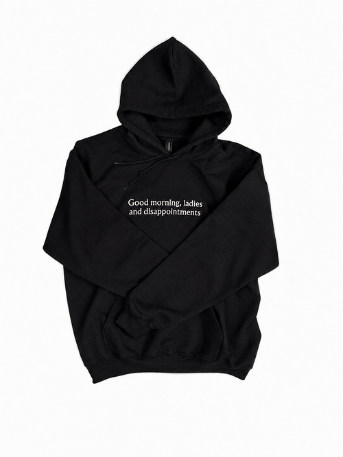 Bonjour mesdames et déceptions - Sweat à capuche brodé