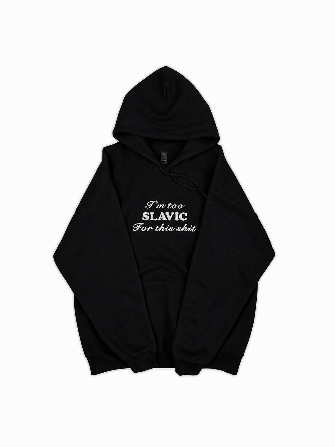 Je suis trop SLAVE pour ces conneries - Sweat à capuche brodé