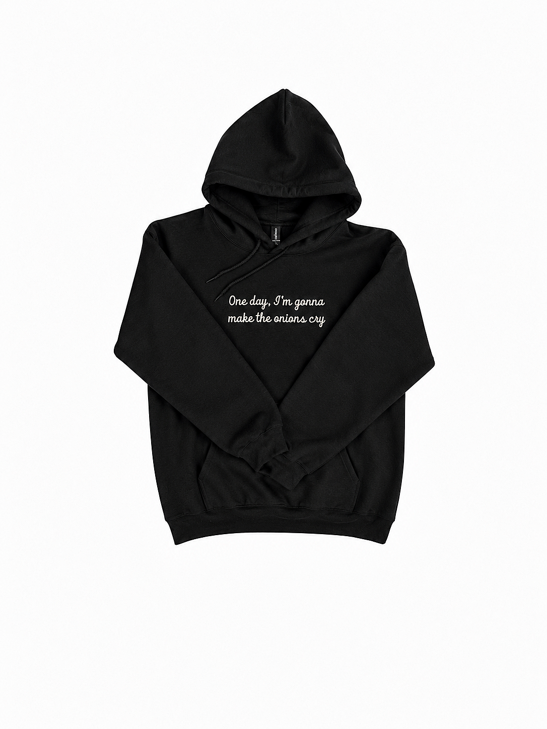Un jour, je ferai pleurer les oignons - Sweat à capuche brodé